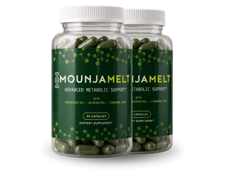 MounjaMelt 2-bottle 60-day supply — Berberine metabolic support supplement addressing blood sugar and insulin sensitivity imbalance